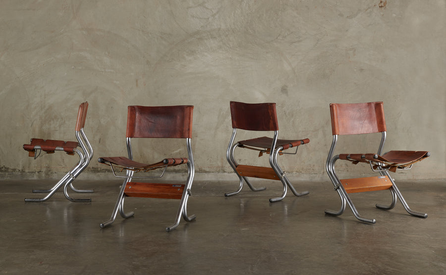 SET OF 4 CHAIRS DESIGNED FOR NATIONAL AUTONOMOUS UNIVERSITY OF MEXICO