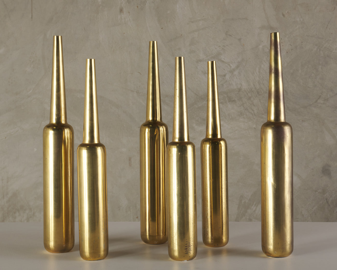 SET OF BRASS VESSELS