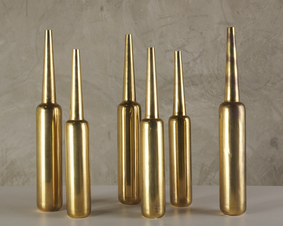 SET OF BRASS VESSELS