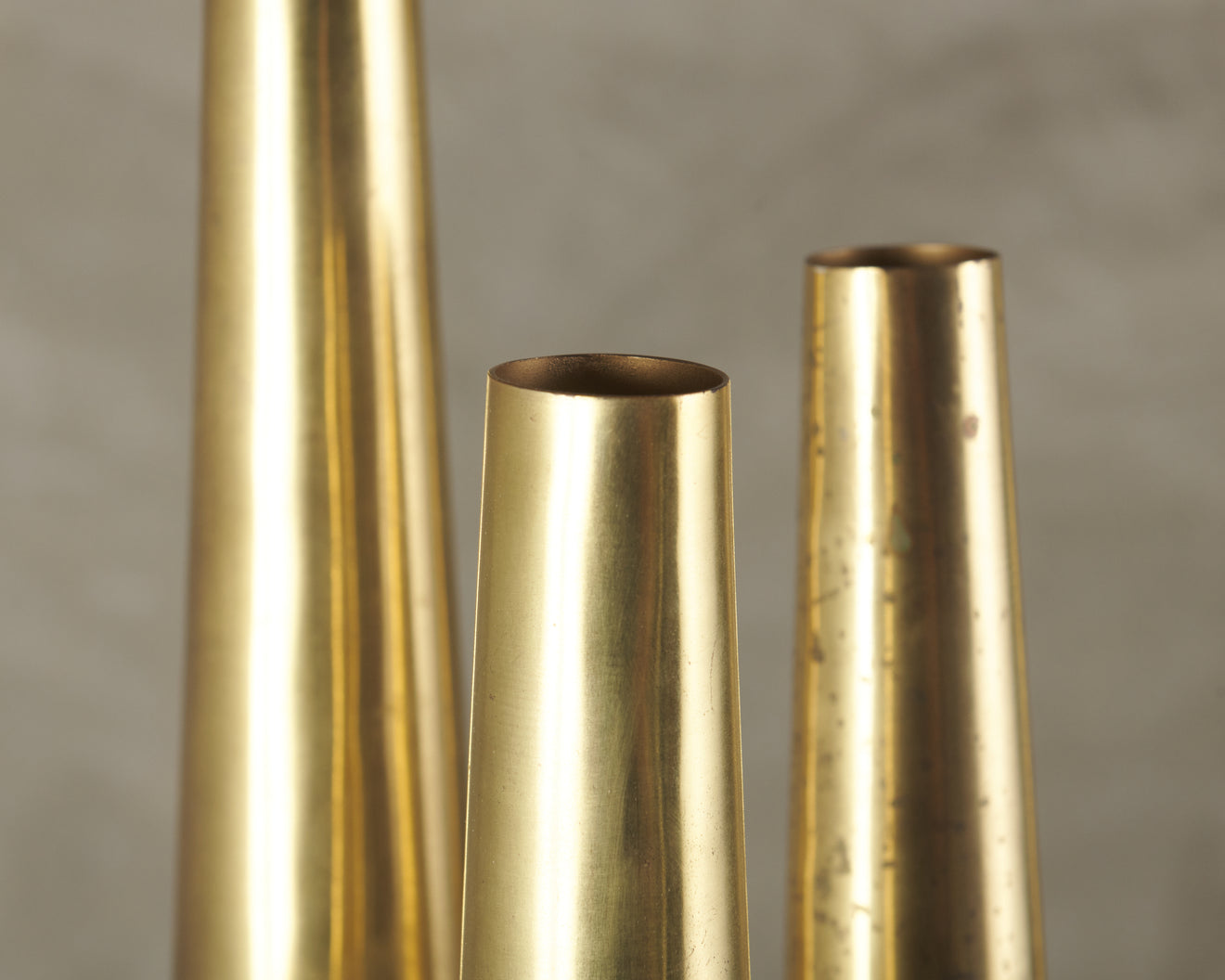 SET OF BRASS VESSELS