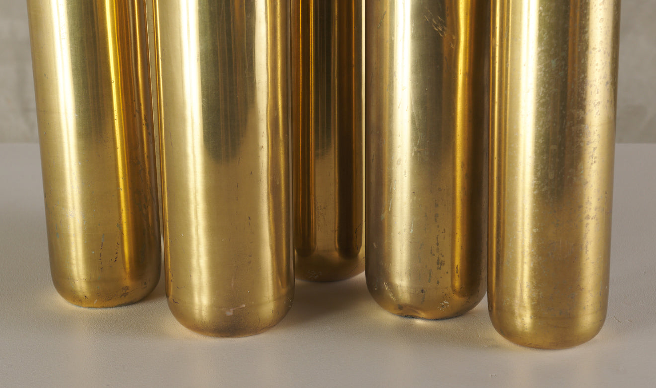 SET OF BRASS VESSELS