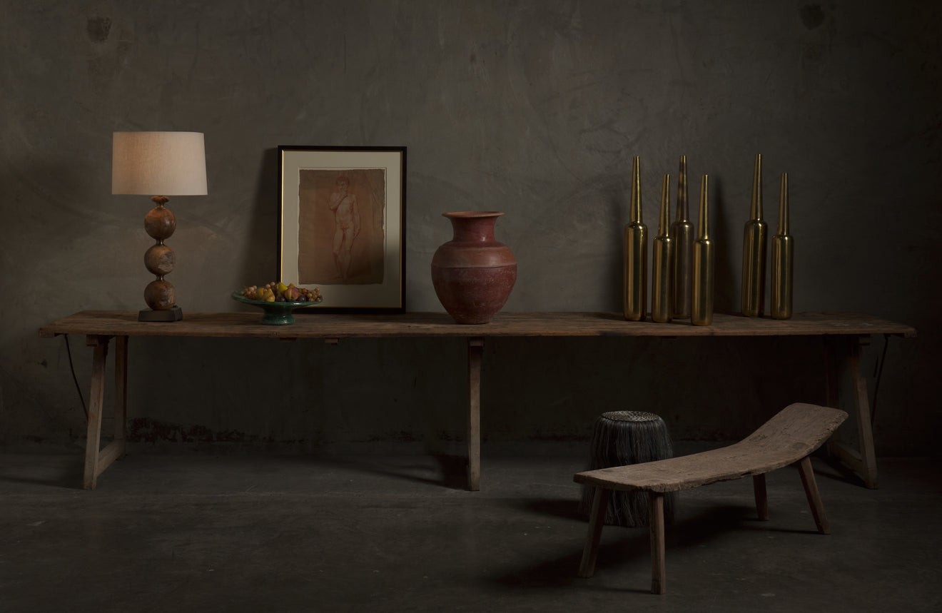 MID CENTURY YUCATÁN TERRA COTTA URN