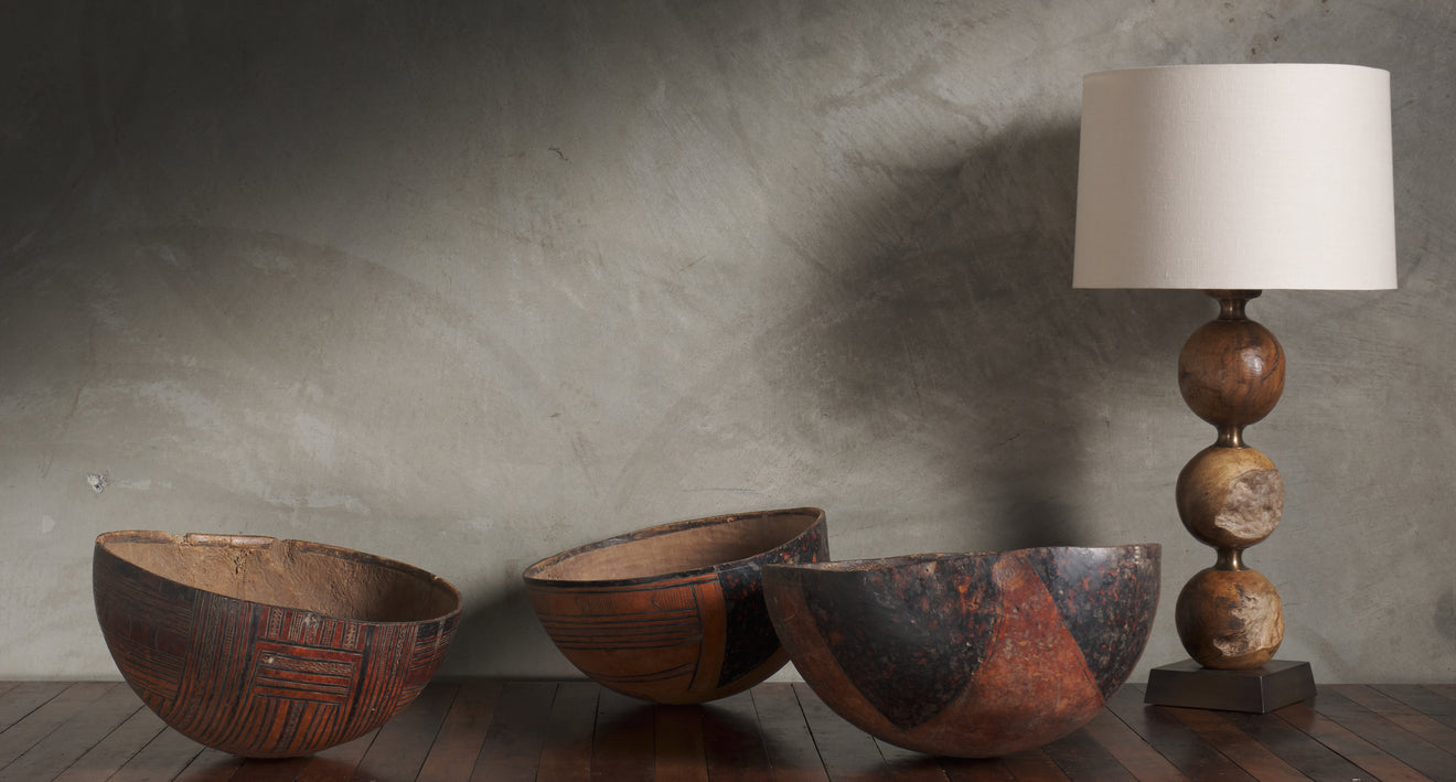 SET OF 3 AFRICAN GOURDS