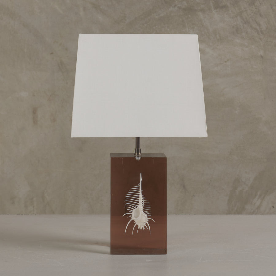 'VENUS COMB' CUBOID RESIN TABLE LAMP