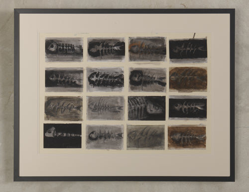 SIGNED COLLECTION OF FISH SKETCHES