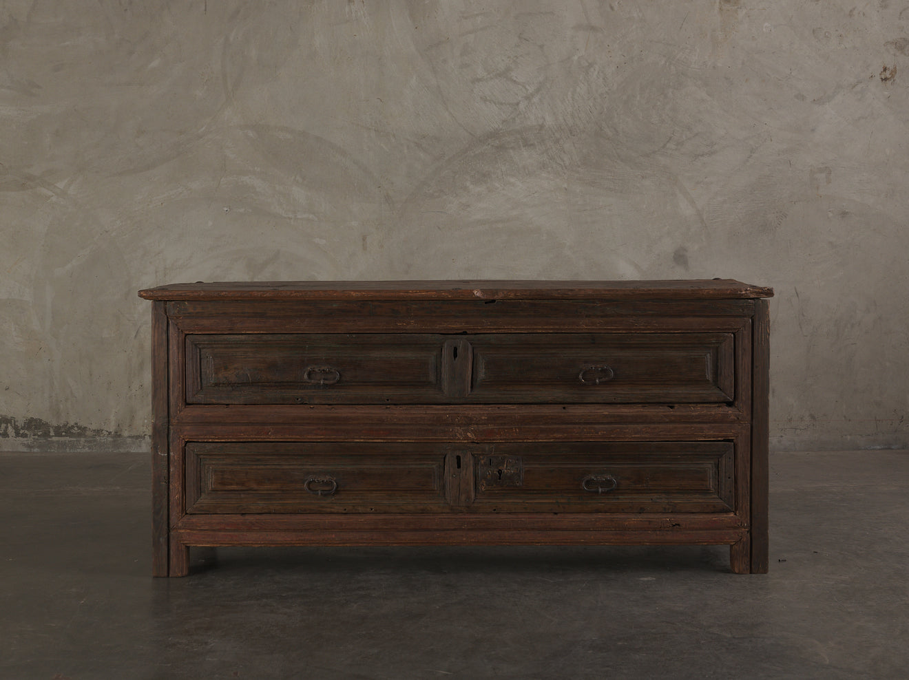 17th C SPANISH CARVED WALNUT VESTMENT CHEST