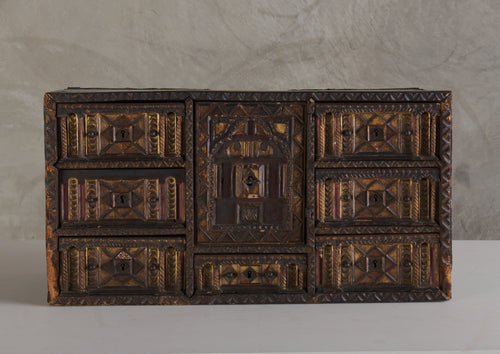 SPANISH COLONIAL TABLE TOP VARGUENO, 19TH C