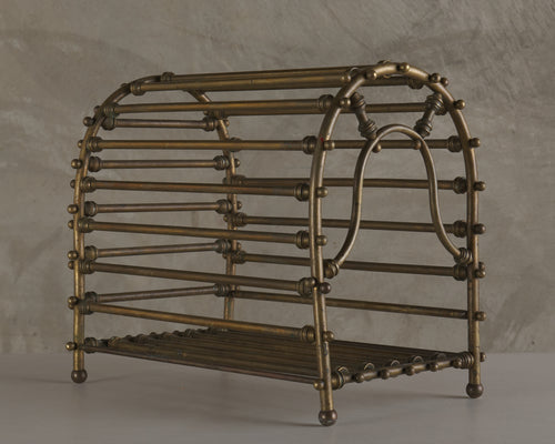 SPECTACULAR VICTORIAN BRASS DOG BED, c1880