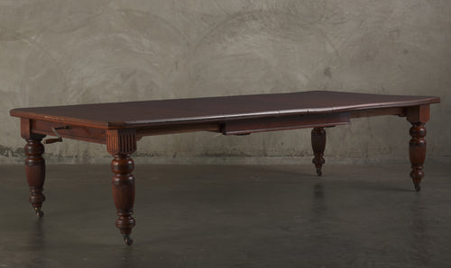 STEPHEN SONDHEIM'S VICTORIAN WALNUT EXTENSION DINING TABLE, CIRCA 1870