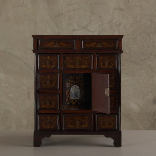 TABLE TOP CABINET WITH HIDDEN COMPARTMENT