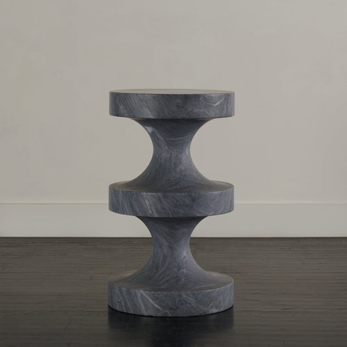 TRIPLE TIERED MARBLE SIDE TABLE(S)