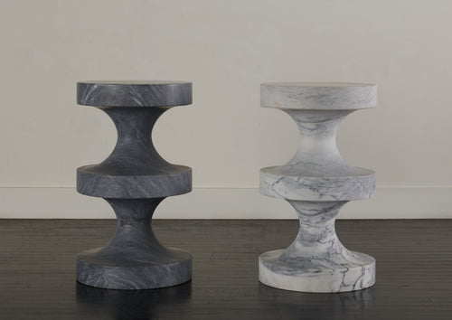 TRIPLE TIERED MARBLE SIDE TABLE(S)