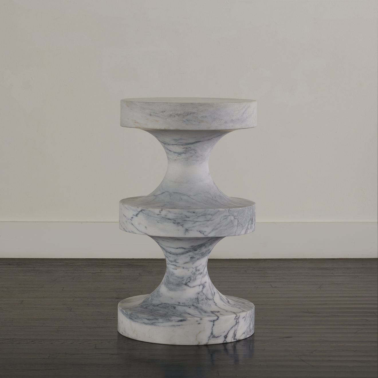 TRIPLE TIERED MARBLE SIDE TABLE(S)