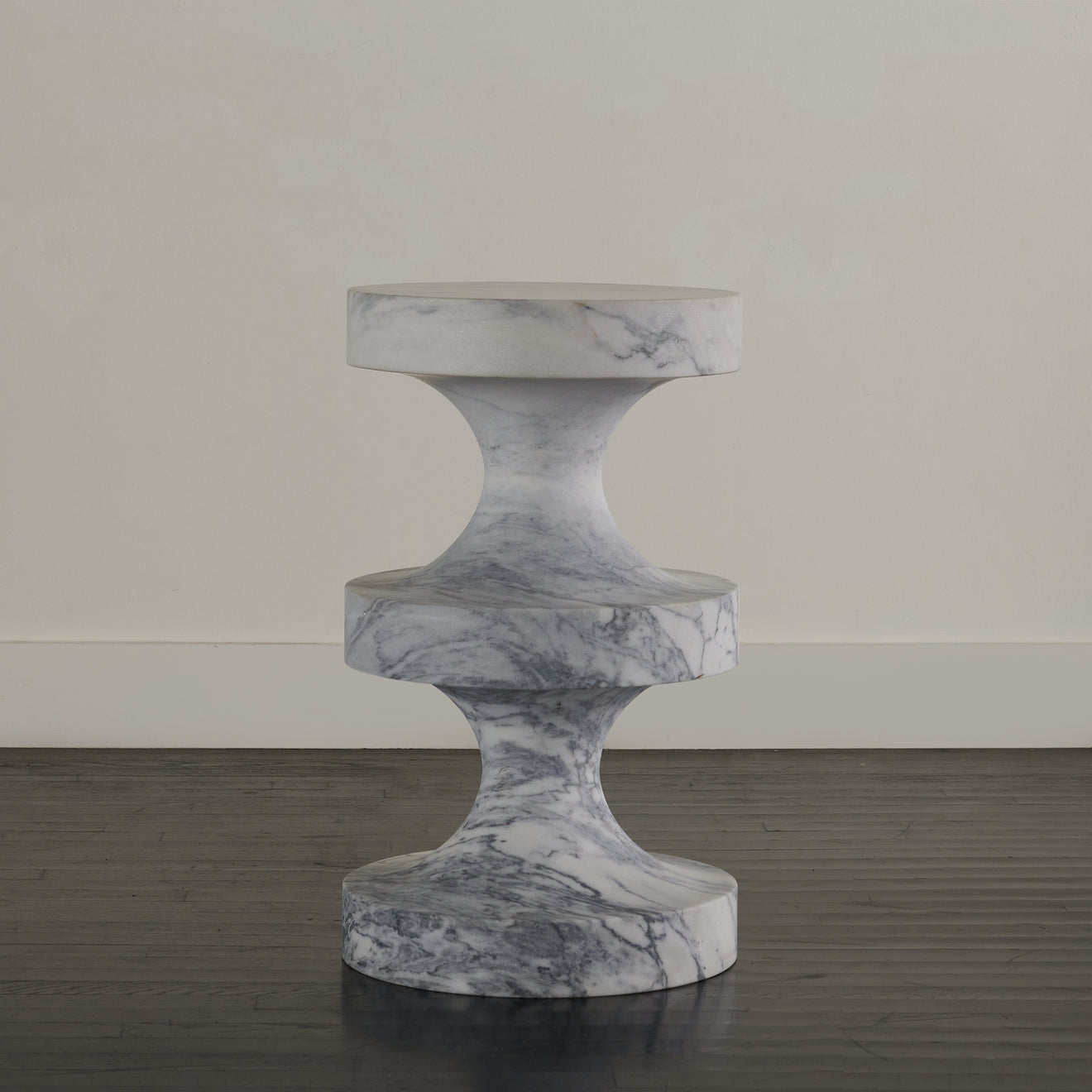 TRIPLE TIERED MARBLE SIDE TABLE(S)