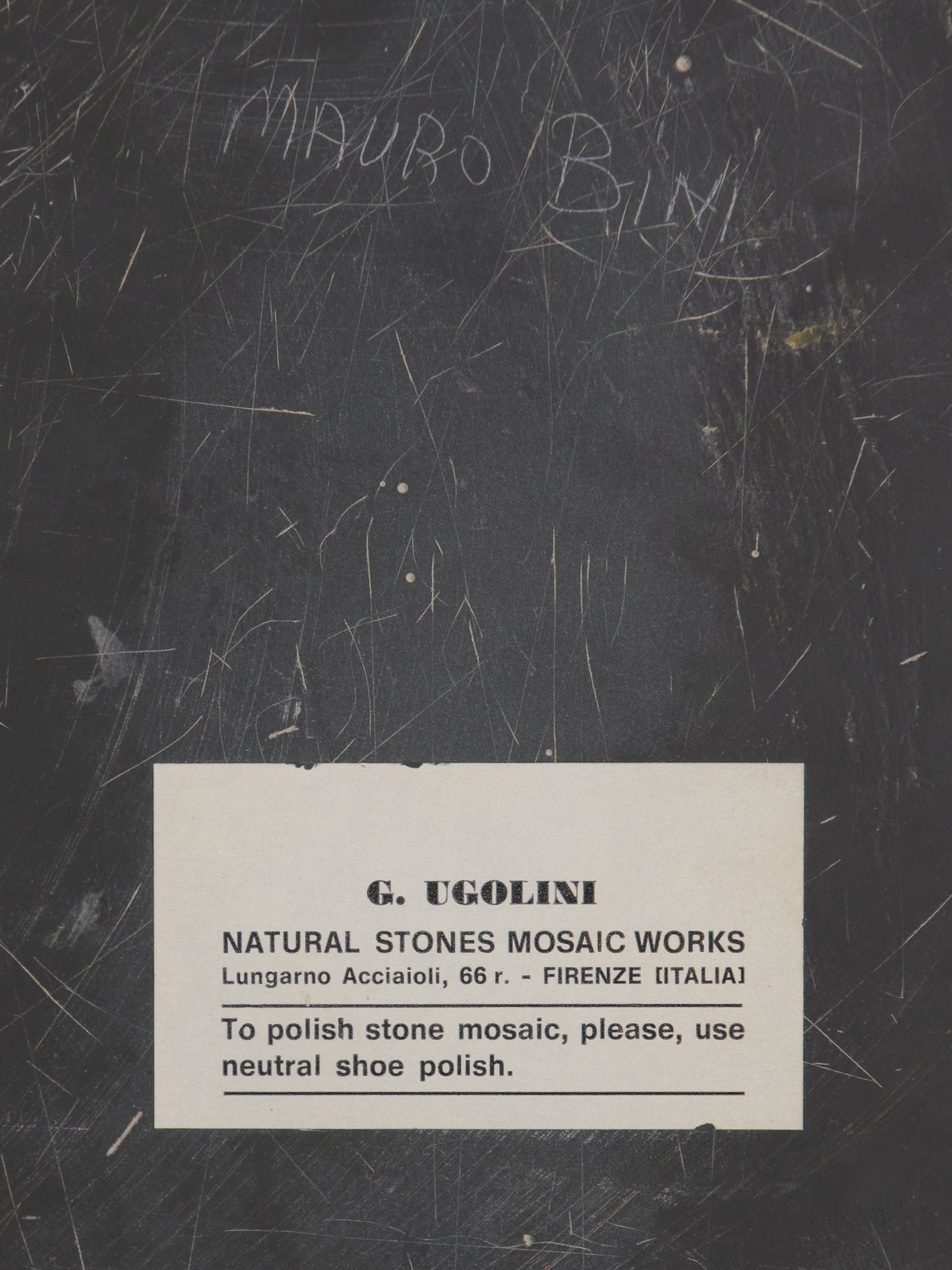 UGOLONI PIETRA DURA ( INLAID STONE) PLAQUE, c1950