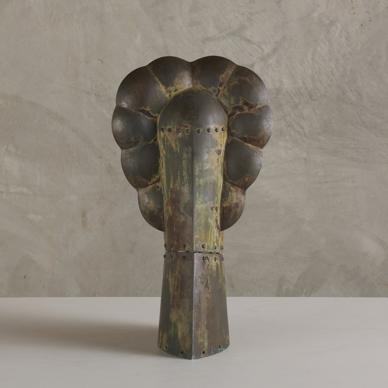 UNSIGNED BRUTALIST BRONZE SCULPTURE, 20TH C