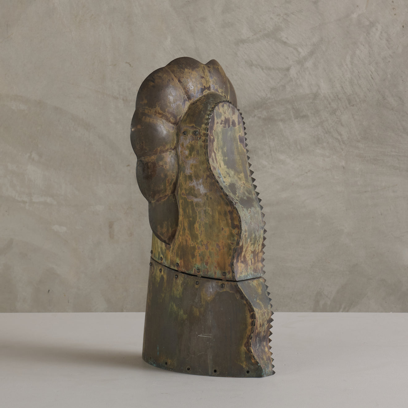 UNSIGNED BRUTALIST BRONZE SCULPTURE, 20TH C
