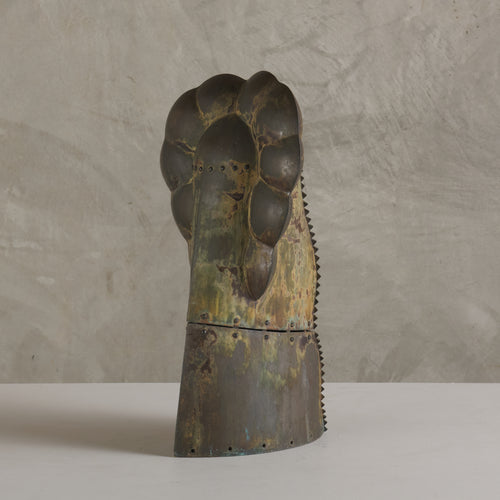 UNSIGNED BRUTALIST BRONZE SCULPTURE, 20TH C