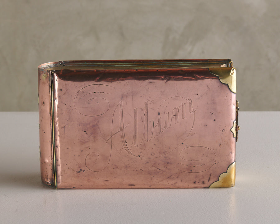 VICTORIAN 'ALBUM' LIDDED BOX