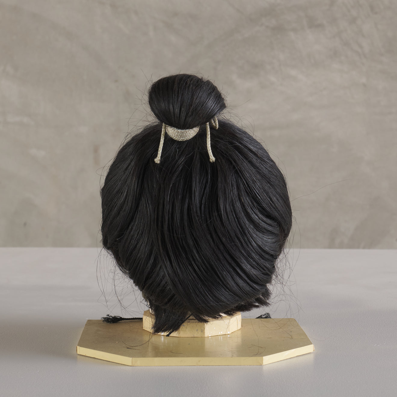 VINTAGE GEISHA WIG IN ORIGINAL CASE, 20TH C
