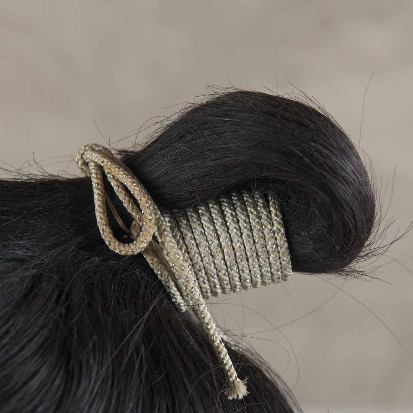VINTAGE GEISHA WIG IN ORIGINAL CASE, 20TH C