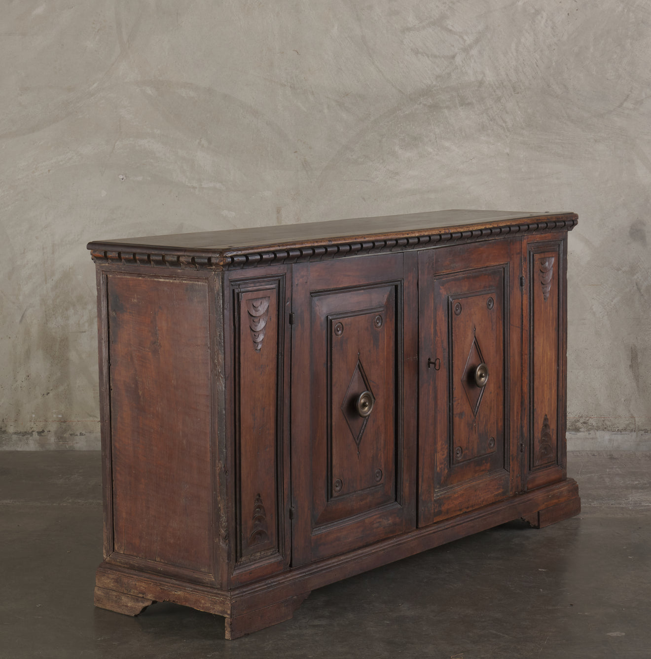 SPANISH WALNUT SIDEBOARD, 19th C