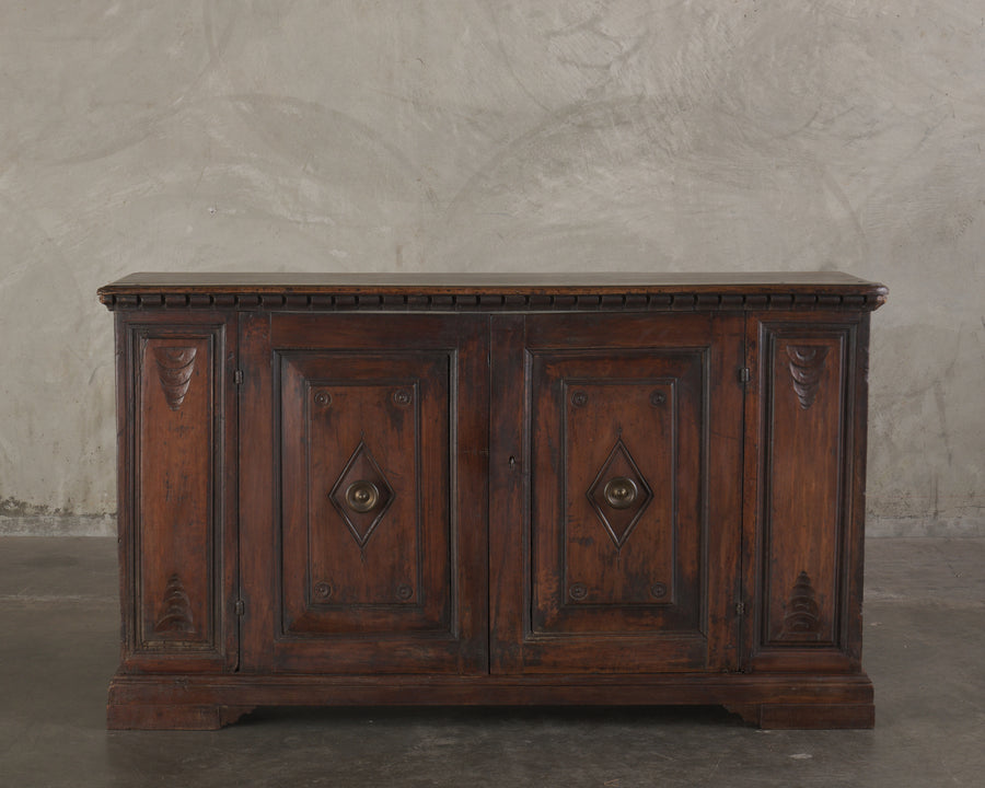 SPANISH WALNUT SIDEBOARD, 19th C
