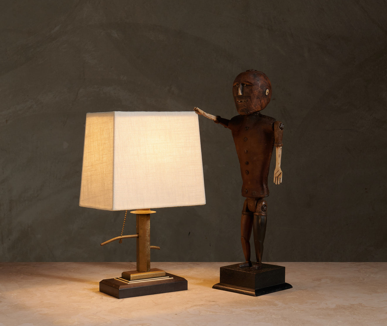 WATER PUMP TABLE LAMP, c1920