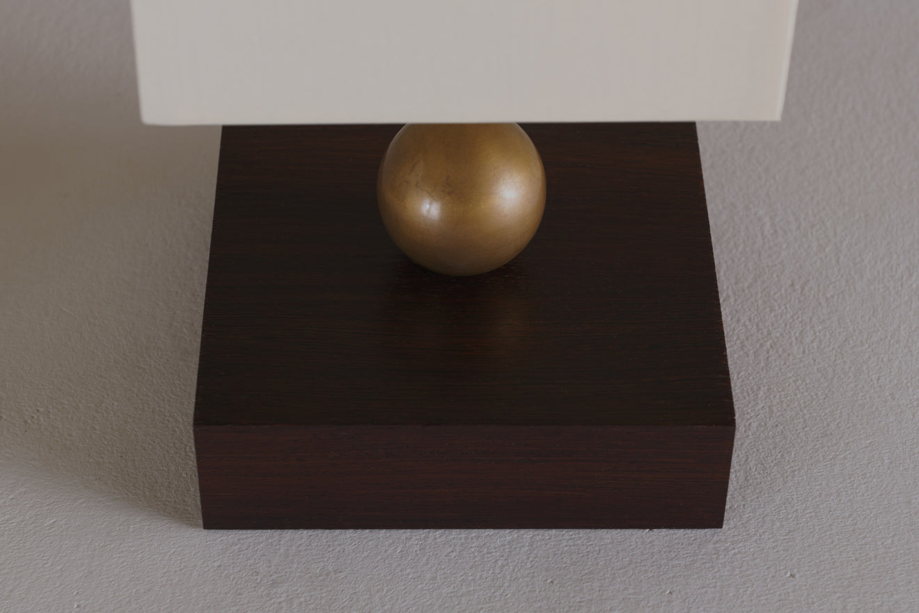 BOUDOIR LAMP,  BRASS BALL SERIES