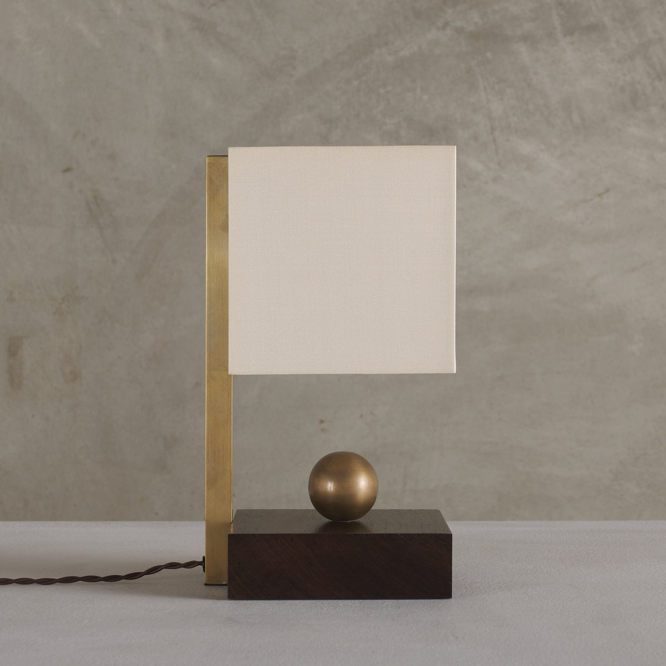 BOUDOIR LAMP,  BRASS BALL SERIES