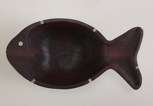 WOOD FISH BOWL