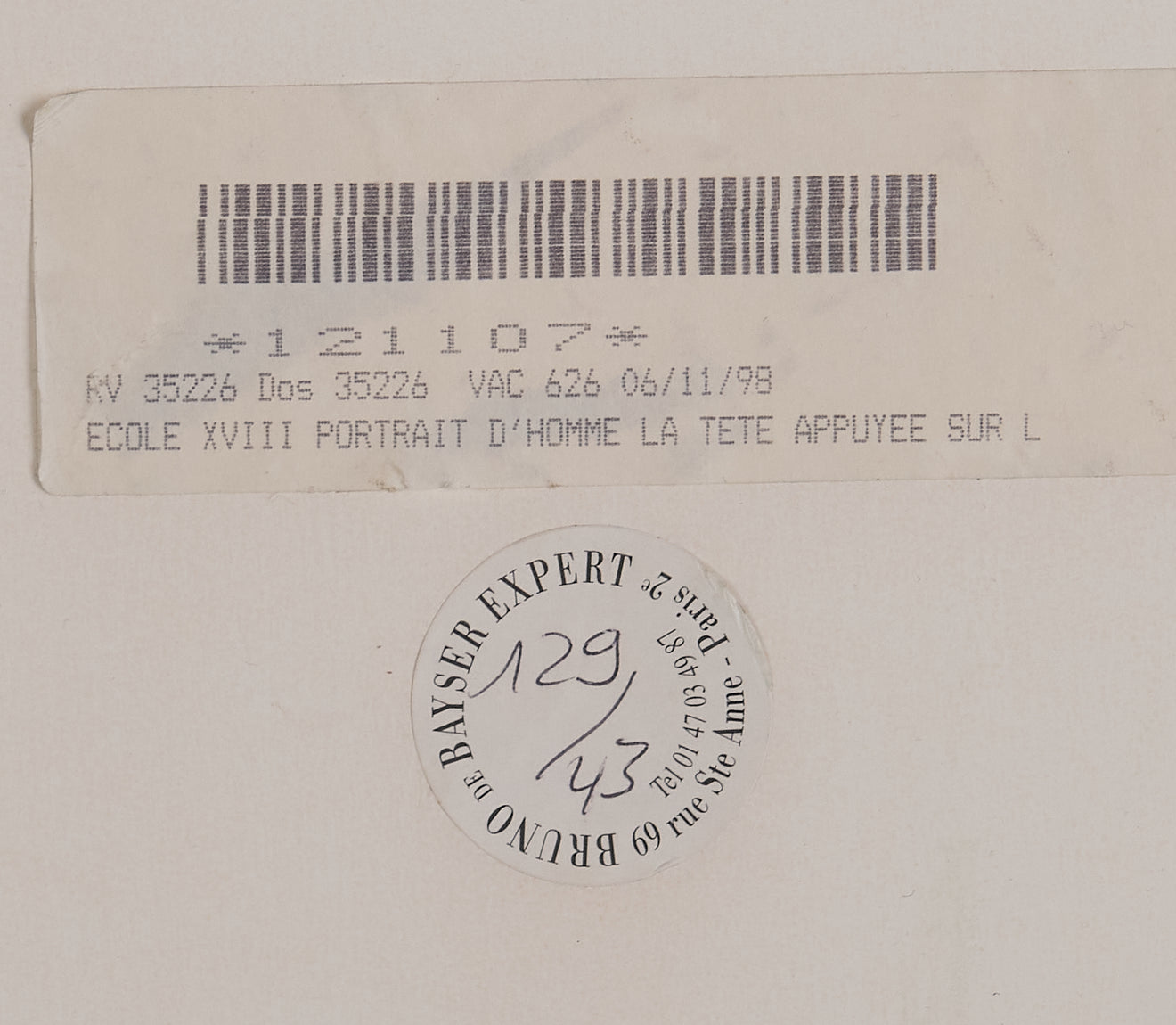 XVIII CENTURY PORTRAIT OF MAN