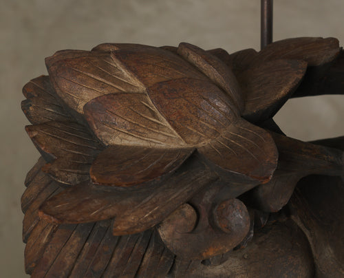 Pair of Ancient Zoomorphic Carving Lamps