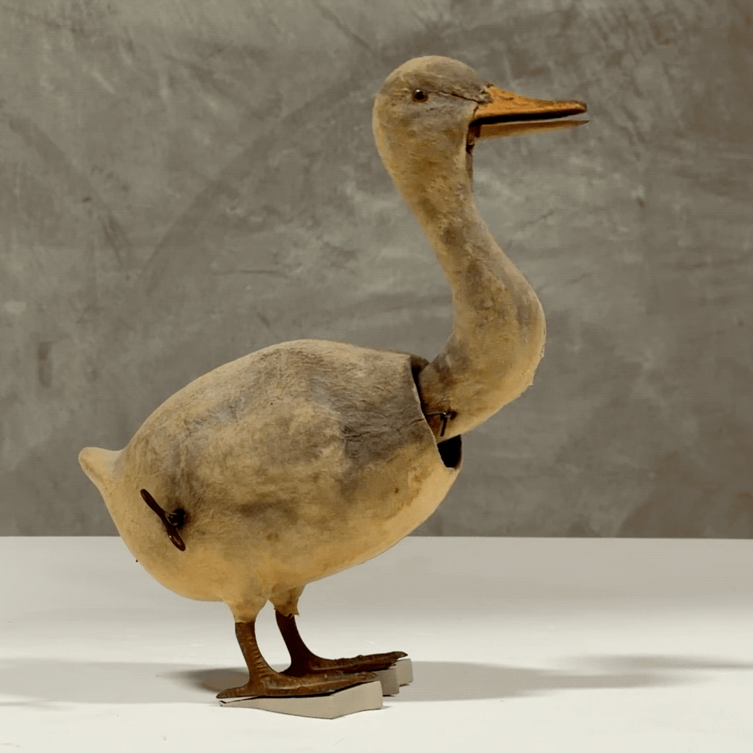 CLOCK WORK DUCK NODDER, GERMANY, C1890