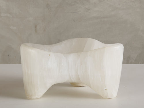 POLISHED SELENITE CENTER BOWL