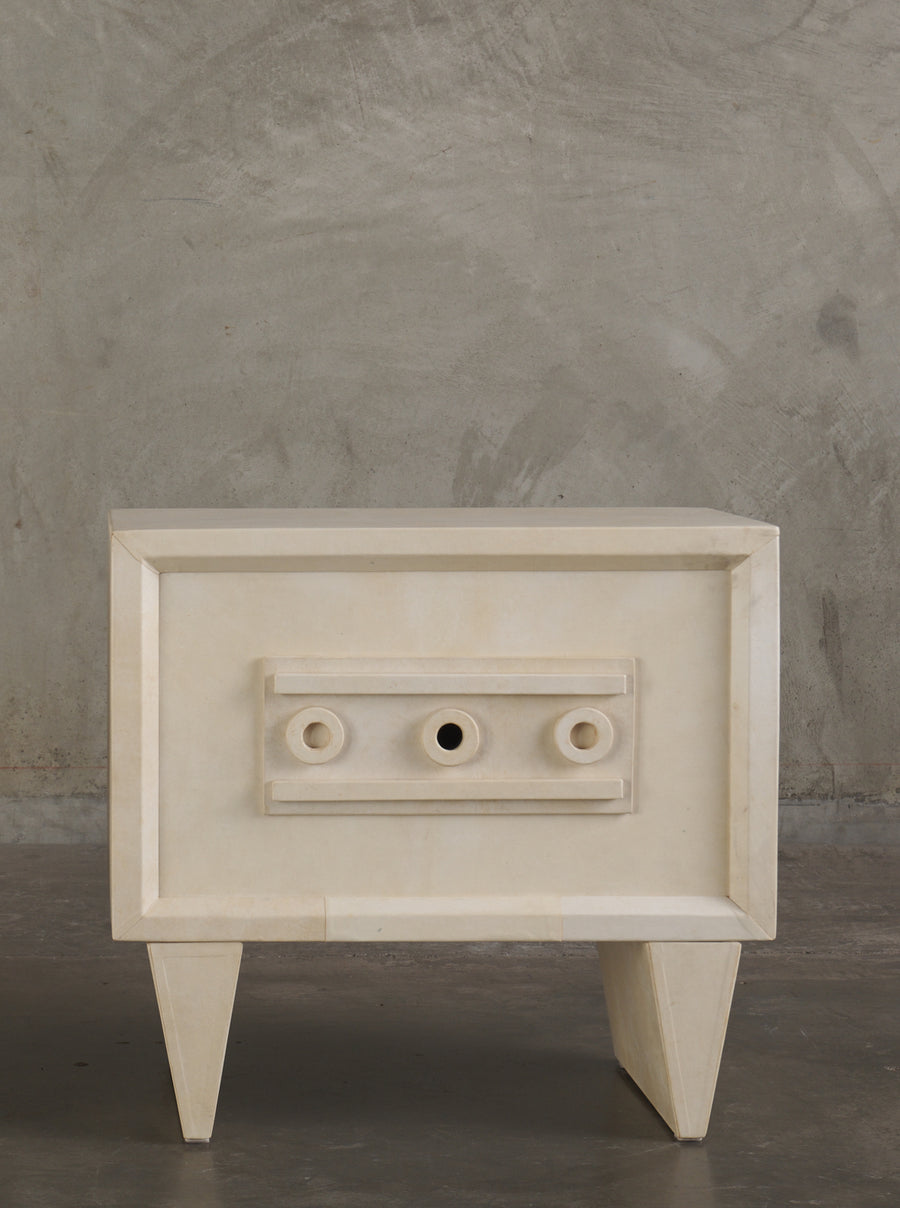 PARCHMENT NIGHTSTAND