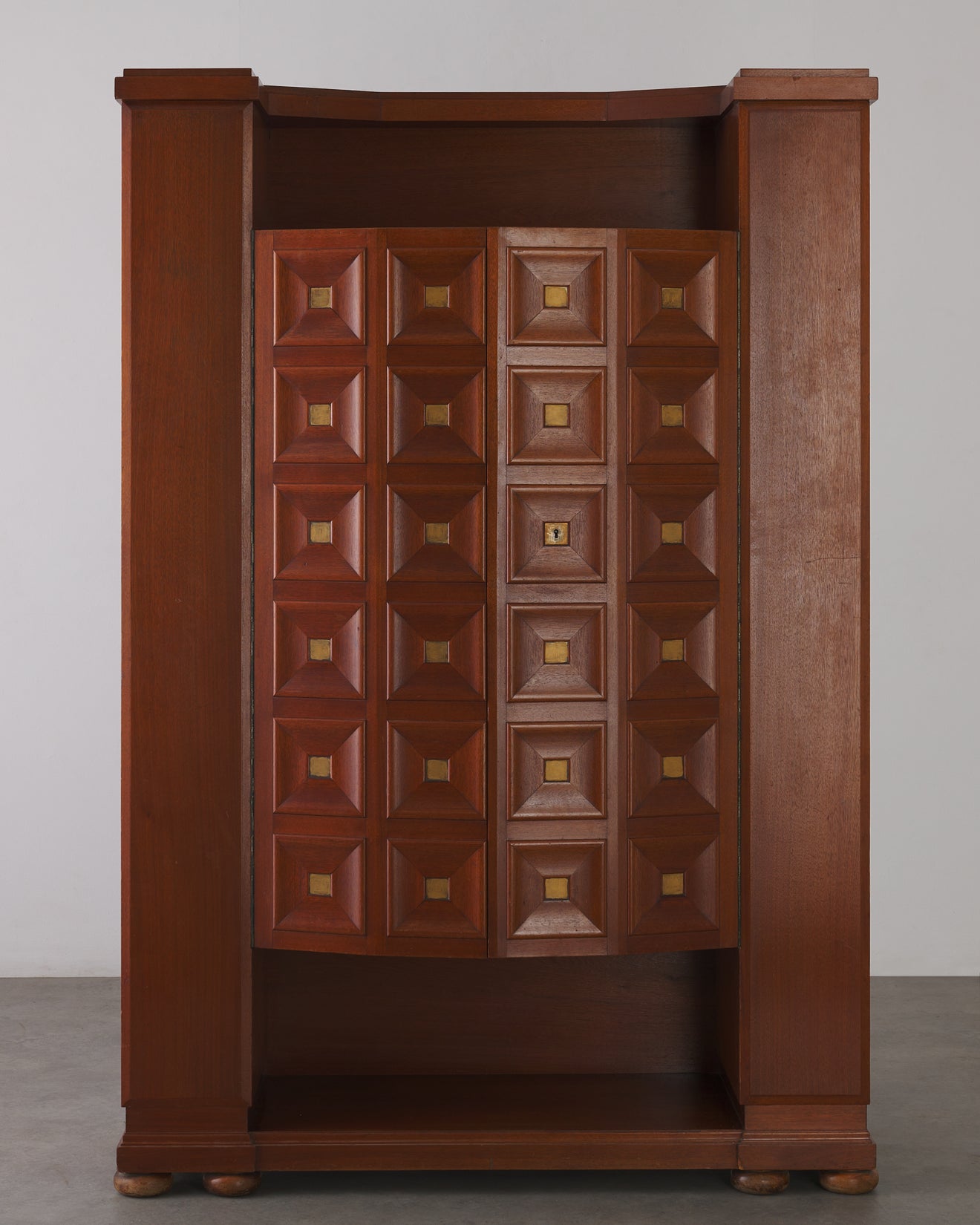 GERMAN CABINET WITH GEOMETRIC PANELING DESIGN