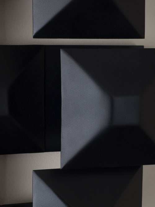 3-Squared Sconce, Black
