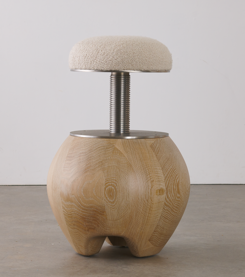 BCW Mushroom Stool Oak - Steel