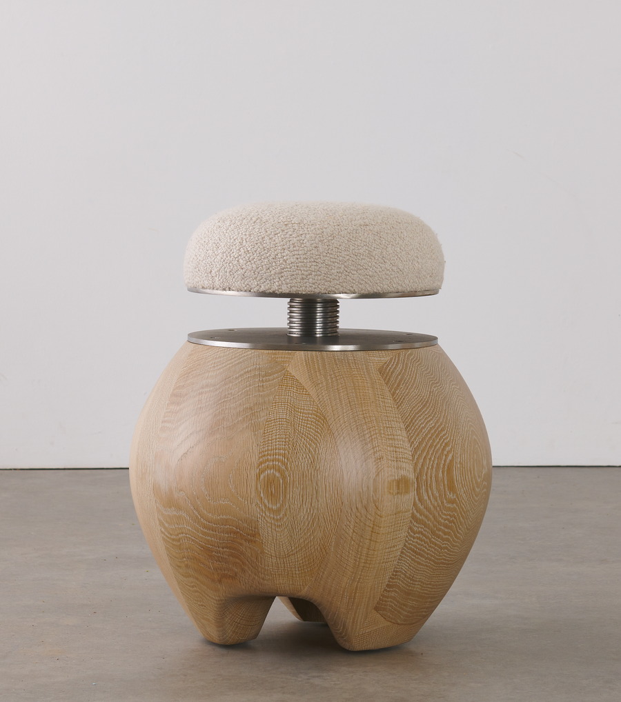 BCW Mushroom Stool Oak - Steel