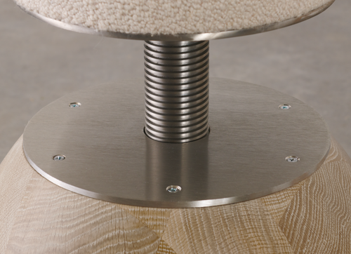 BCW Mushroom Stool Oak - Steel