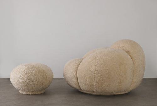 BCW PEYOTE POUF IN SHEARLING