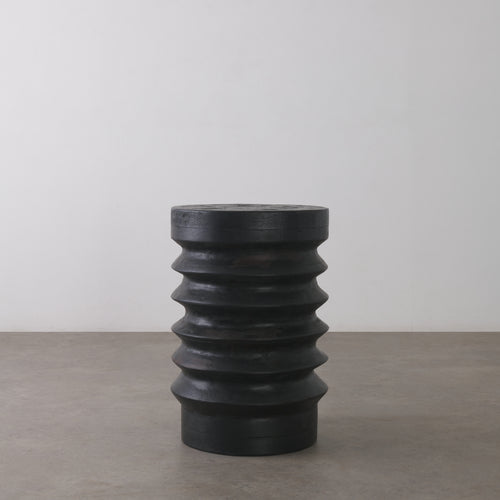 BCW RIBBED SHOU SUGI BAN SIDE TABLE