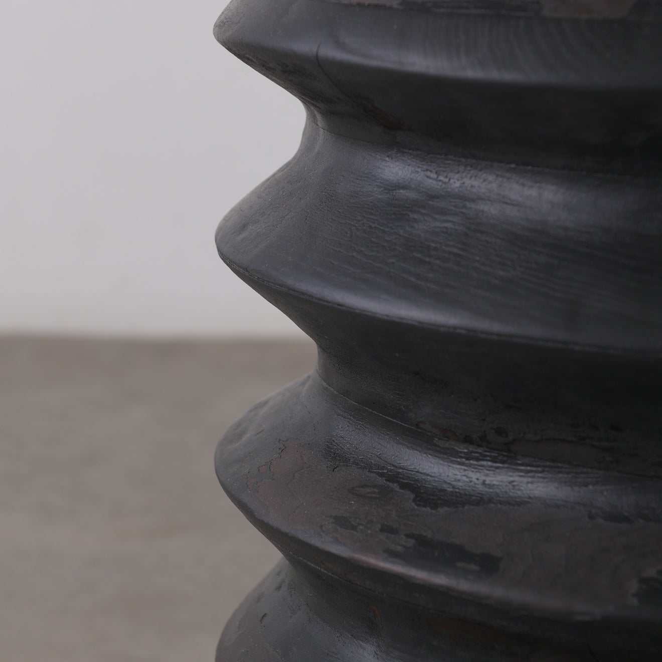 BCW RIBBED SHOU SUGI BAN SIDE TABLE
