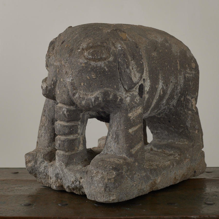 CARVED STONE ELEPHANT