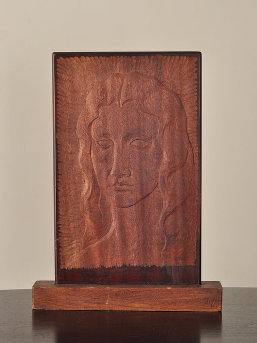 CARVED RELIEF PORTRAIT By STEVAN KISSEL