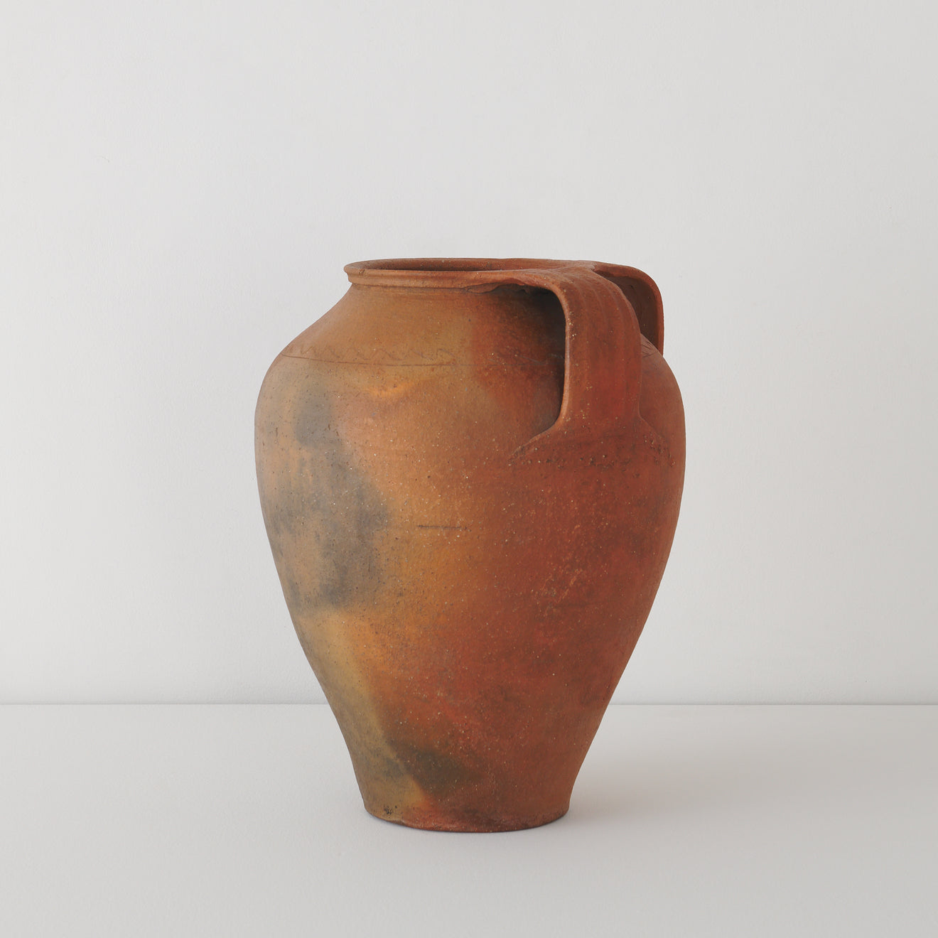 TERRACOTTA TWO HANDLE URN