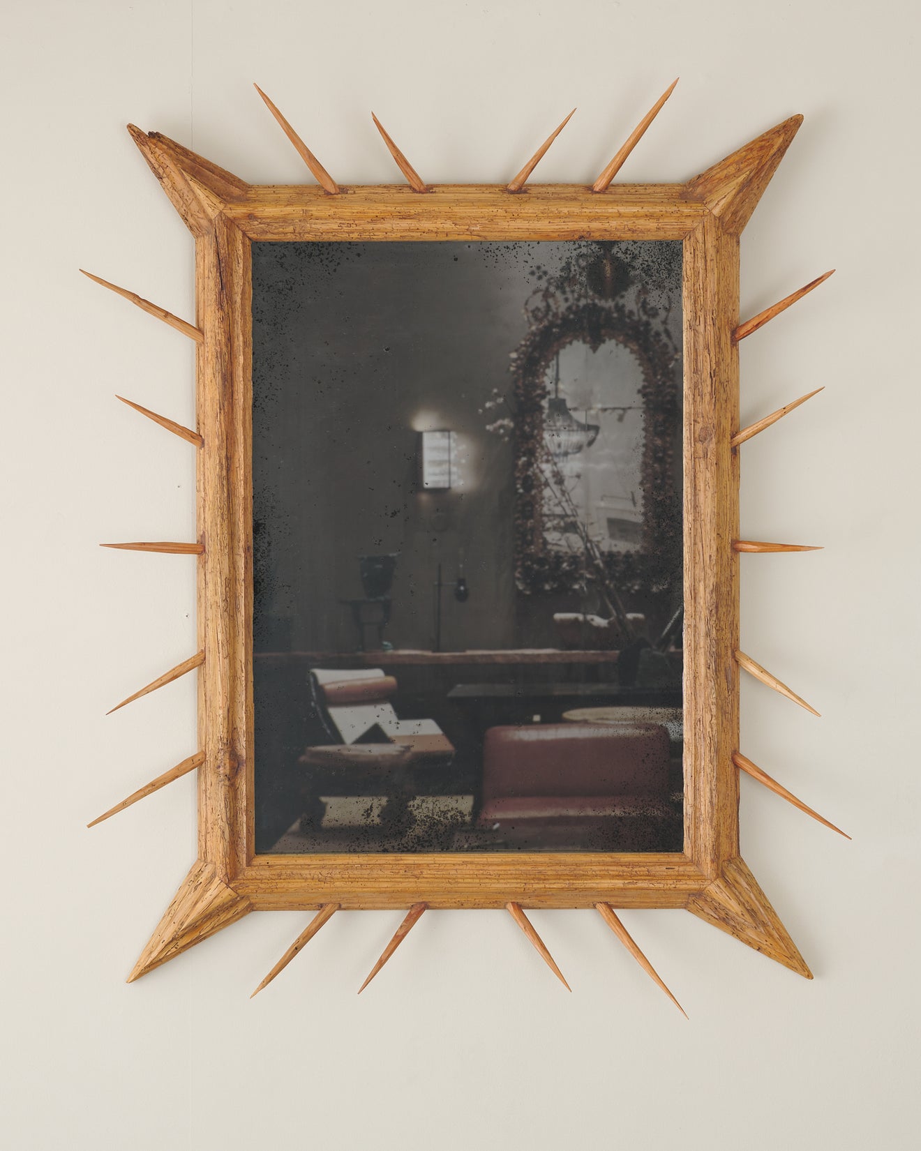 CHERAN SPIKED MIRROR FRAME BY MIKE DIAZ