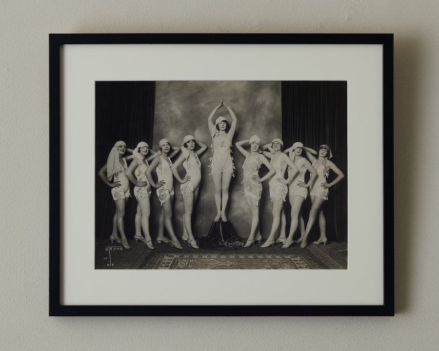 COLLECTION OF 10 BURLESQUE DANCING GIRL PHOTOGRAPHS