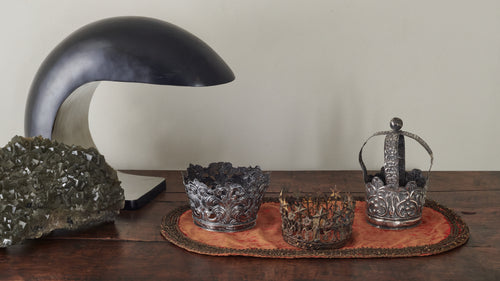 SILVER SPANISH COLONIAL SANTO CROWN